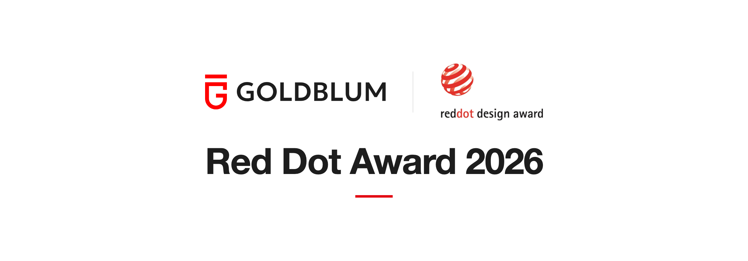 Goldblum × Red Dot Award: Brands & Communication Design 2026